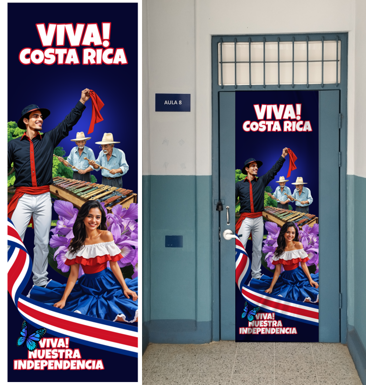Vestido para puerta Patria