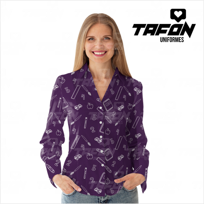 Blusas Camiseras para docentes CAM VE 0126  (PEDIDO MINIMO 5 UNIDADES)