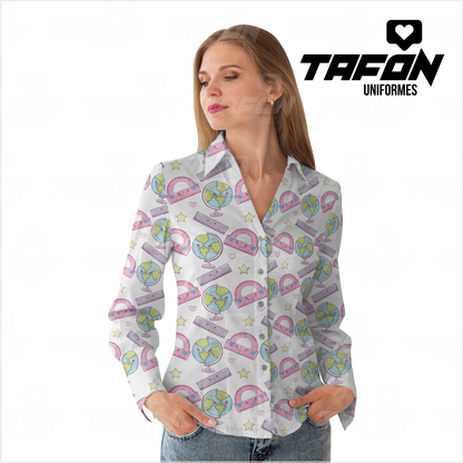 Blusas Camiseras para docentes CAM VE 0226  (PEDIDO MINIMO 5 UNIDADES)