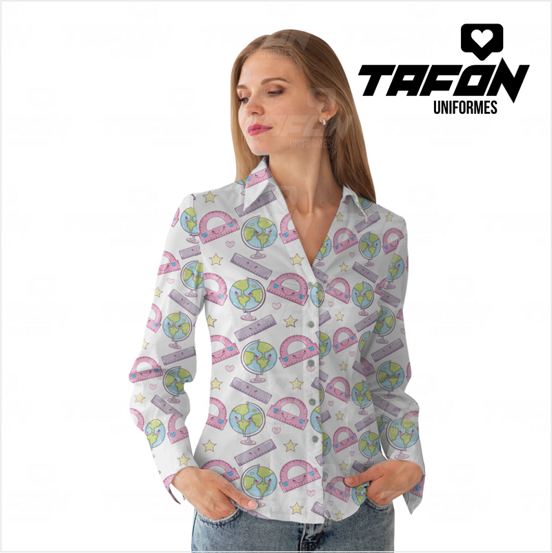 Blusas Camiseras para docentes CAM VE 0226  (PEDIDO MINIMO 5 UNIDADES)