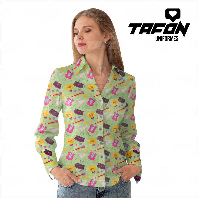 Blusas Camiseras para docentes CAM VE 0426  (PEDIDO MINIMO 5 UNIDADES)