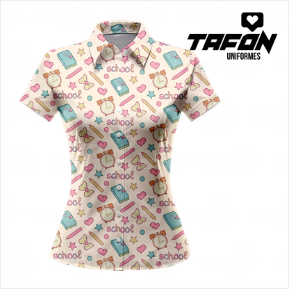 Blusas Camiseras para docentes CAM VE 0726  (PEDIDO MINIMO 5 UNIDADES)