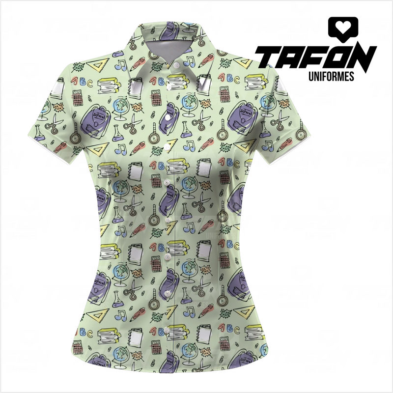 Blusas Camiseras para docentes CAM VE 0826  (PEDIDO MINIMO 5 UNIDADES)