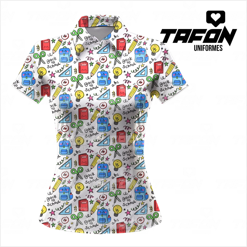 Blusas Camiseras para docentes CAM VE 0926  (PEDIDO MINIMO 5 UNIDADES)