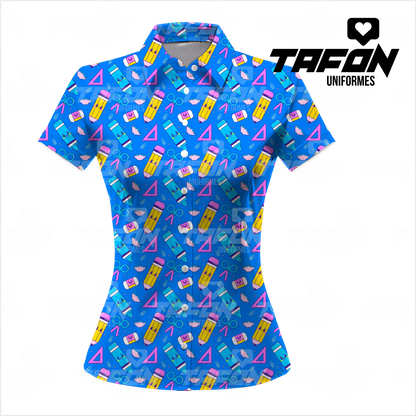 Blusas Camiseras para docentes CAM VE 1026  (PEDIDO MINIMO 5 UNIDADES)