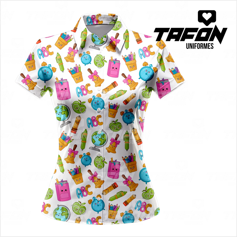 Blusas Camiseras para docentes CAM VE 1226 (PEDIDO MINIMO 5 UNIDADES)